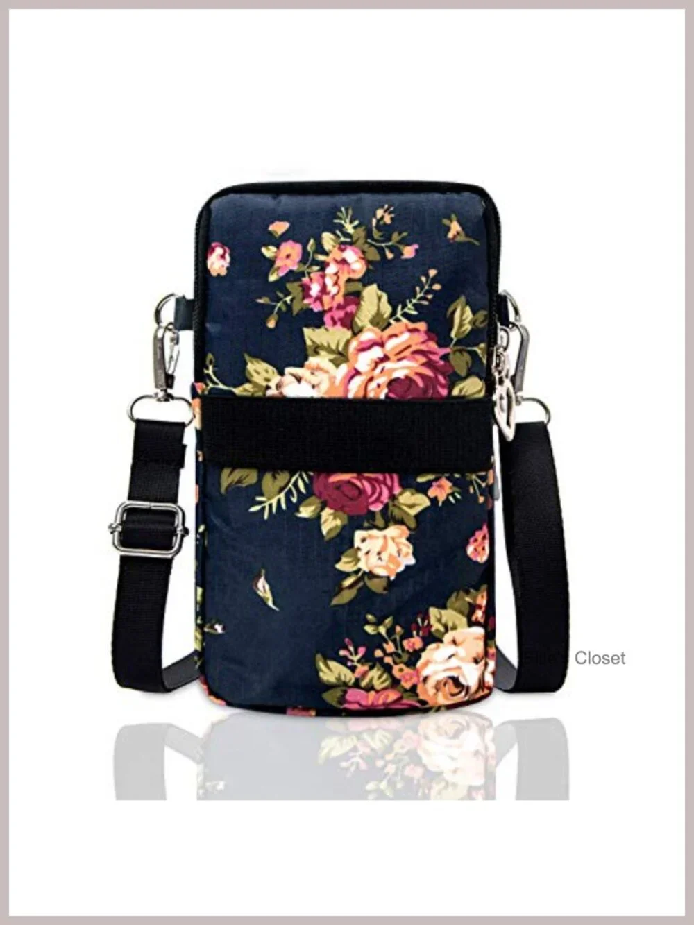 Lightweight Nylon Crossbody Bag with Adjustable Strap for Women